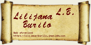 Lilijana Burilo vizit kartica